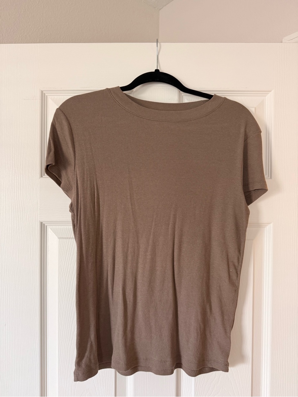 a new day Women's Short Sleeve Crewneck Tee in Taupe